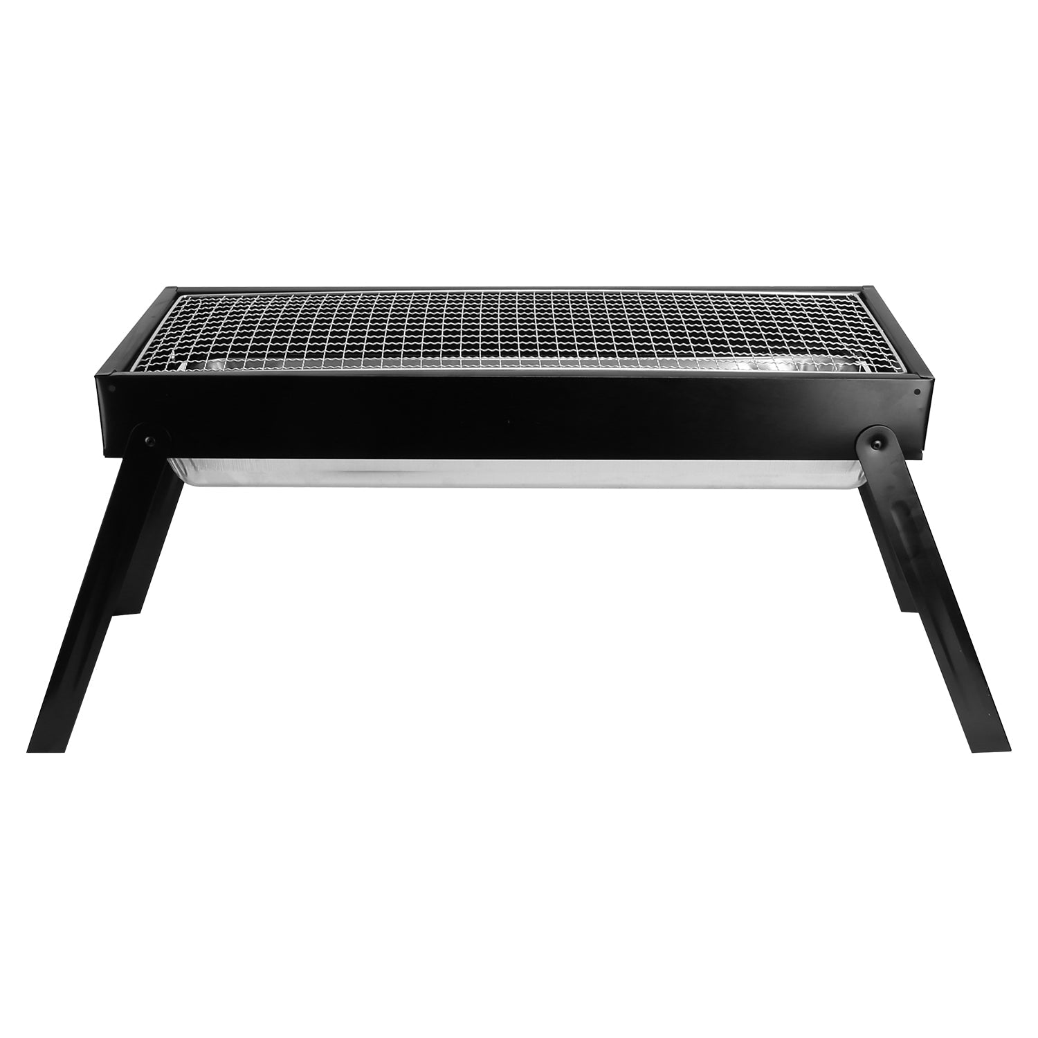 GemGear foldable charcoal BBQ grill with stainless steel grate and black portable stand on Tampa Home & Garden Store