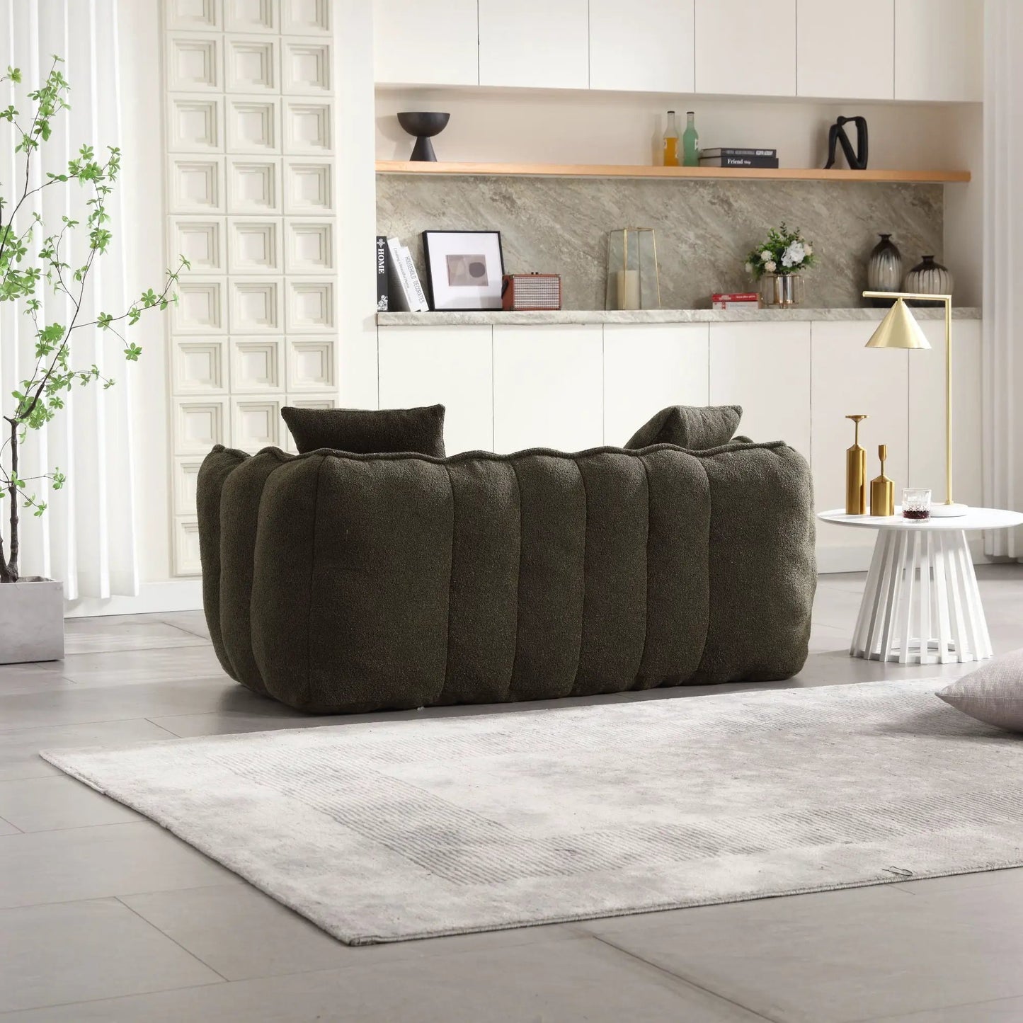 Cozy Beanbag Chair With Resilient Foam Core For 2