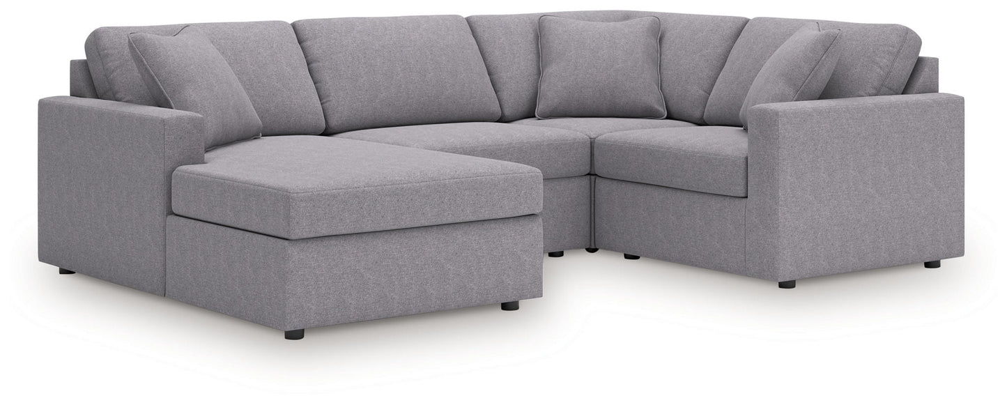 Modmax Sectional in Granite Performance Fabric