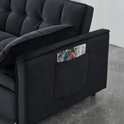 Large 3 In 1 Sofa Bed and Velvet Living Room