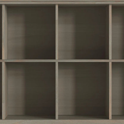 Amherst cube storage bookcase gray wood finish cube organizer by Unique Piece Furniture on Tampa Home & Garden Store