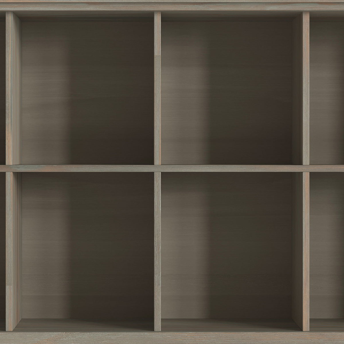 Amherst Cube Storage Bookcase with large cubbies in woodgrain brown finish on Tampa Home & Garden Store