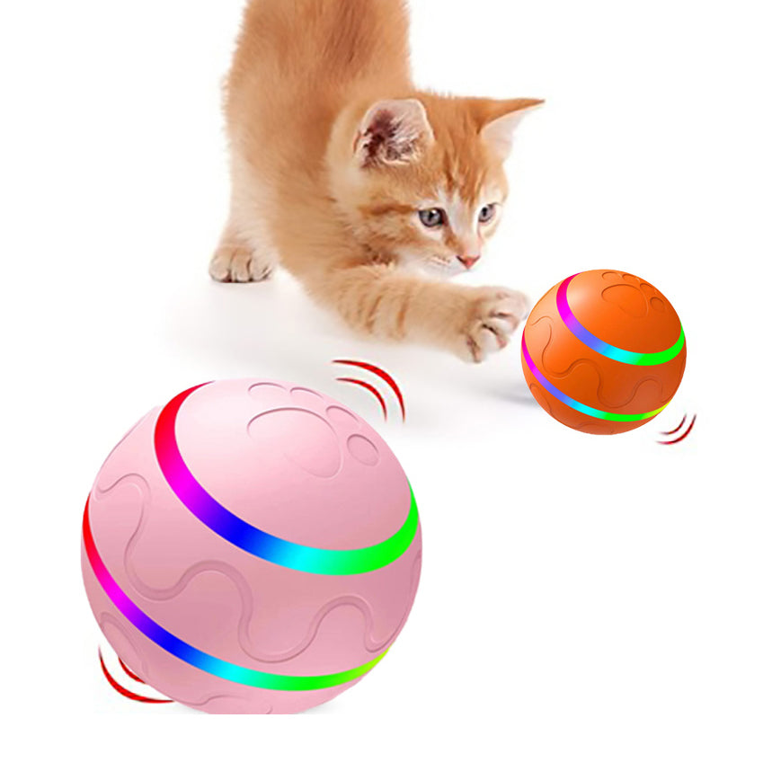 Wicked Cat Ball Toy, USB self-rotating LED ball in pink and orange, 2 balls Sell My Stuff on Tampa Home & Garden Store