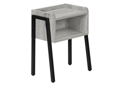 Accent Side Table, Reclaimed Wood Look, 2-Tier