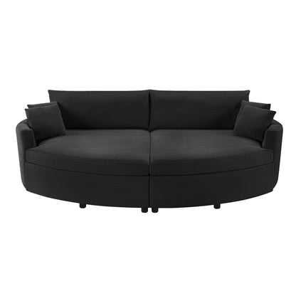 Oversized Double Chaise Sofa With USB Ports