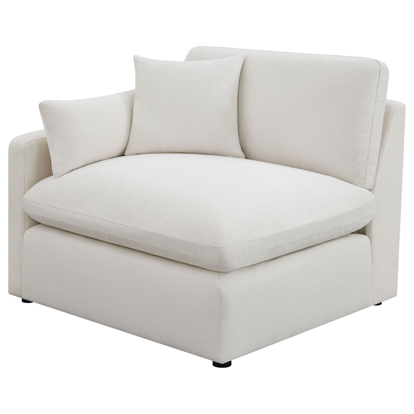 Greeley ivory upholstered 2-piece living room set modular sectional sofa with cushions on Tampa Home & Garden Store