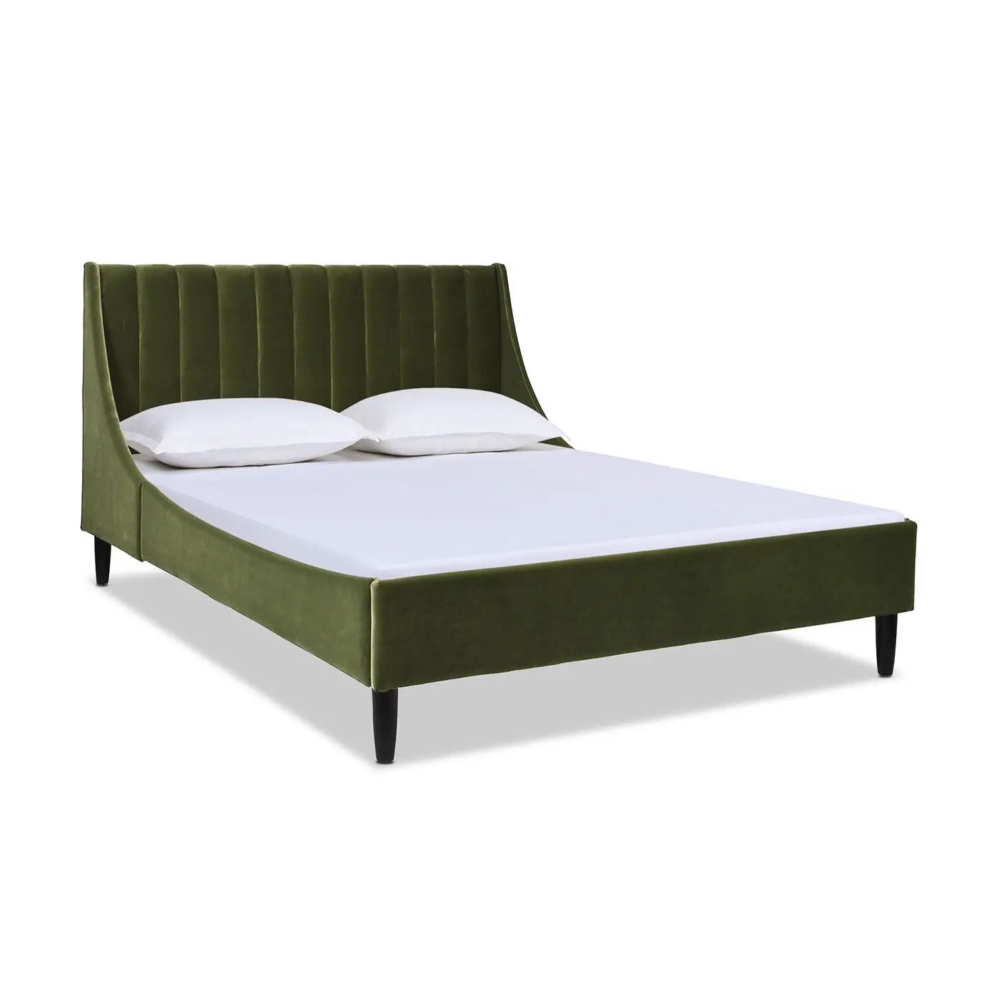 Aspen Vertical Tufted Headboard Platform Bed