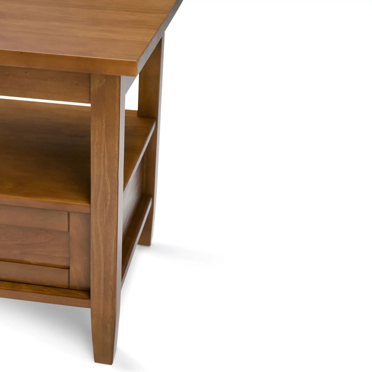 Warm Shaker coffee table in warm brown wood by Unique Piece Furniture handcrafted on Tampa Home & Garden Store