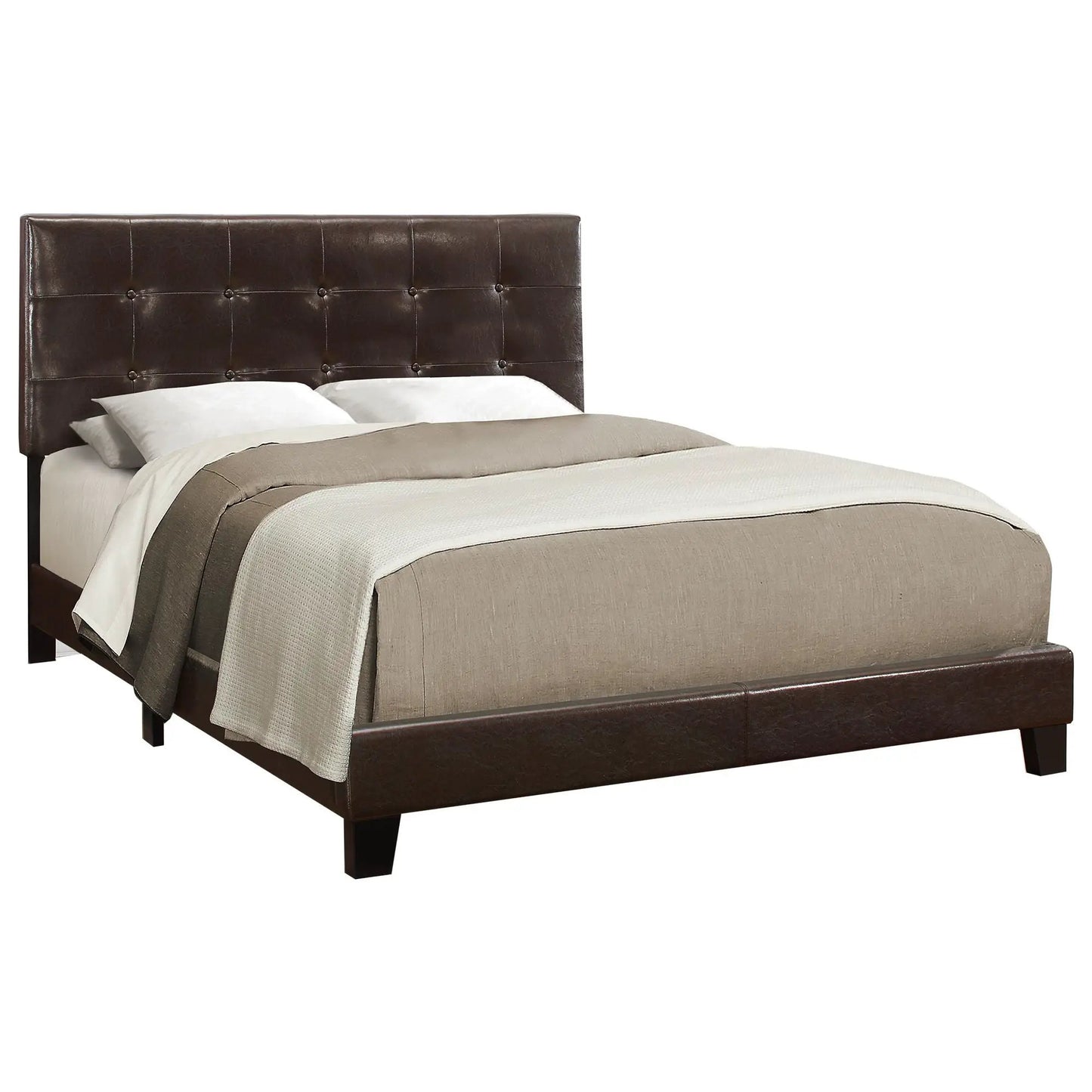 Upholstered Bed Frame and Transitional Style