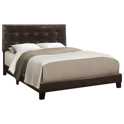 Transitional Upholstered Bed Frame and Headboard