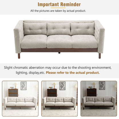 Luxurious Tufted Upholstered Living Room Sofa