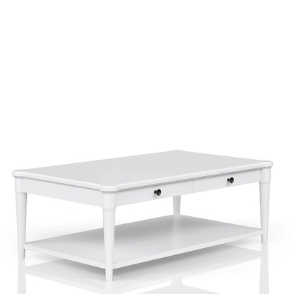 Cocktail Table with Two Drawers and Casters