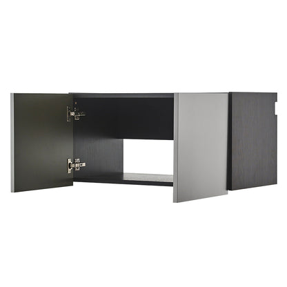 Astro Series wall storage cabinet with soft closing drawers in metallic gray by HouseOfZazla on Tampa Home & Garden Store