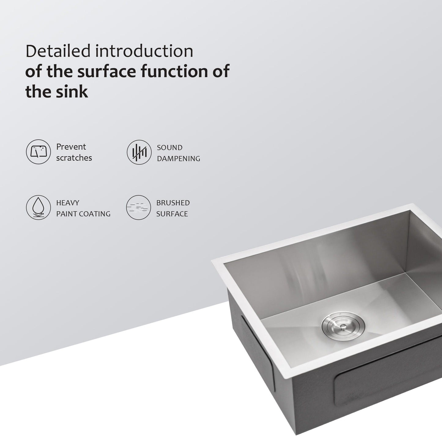 Modern Deep Single Bowl and Stainless Steel Sink