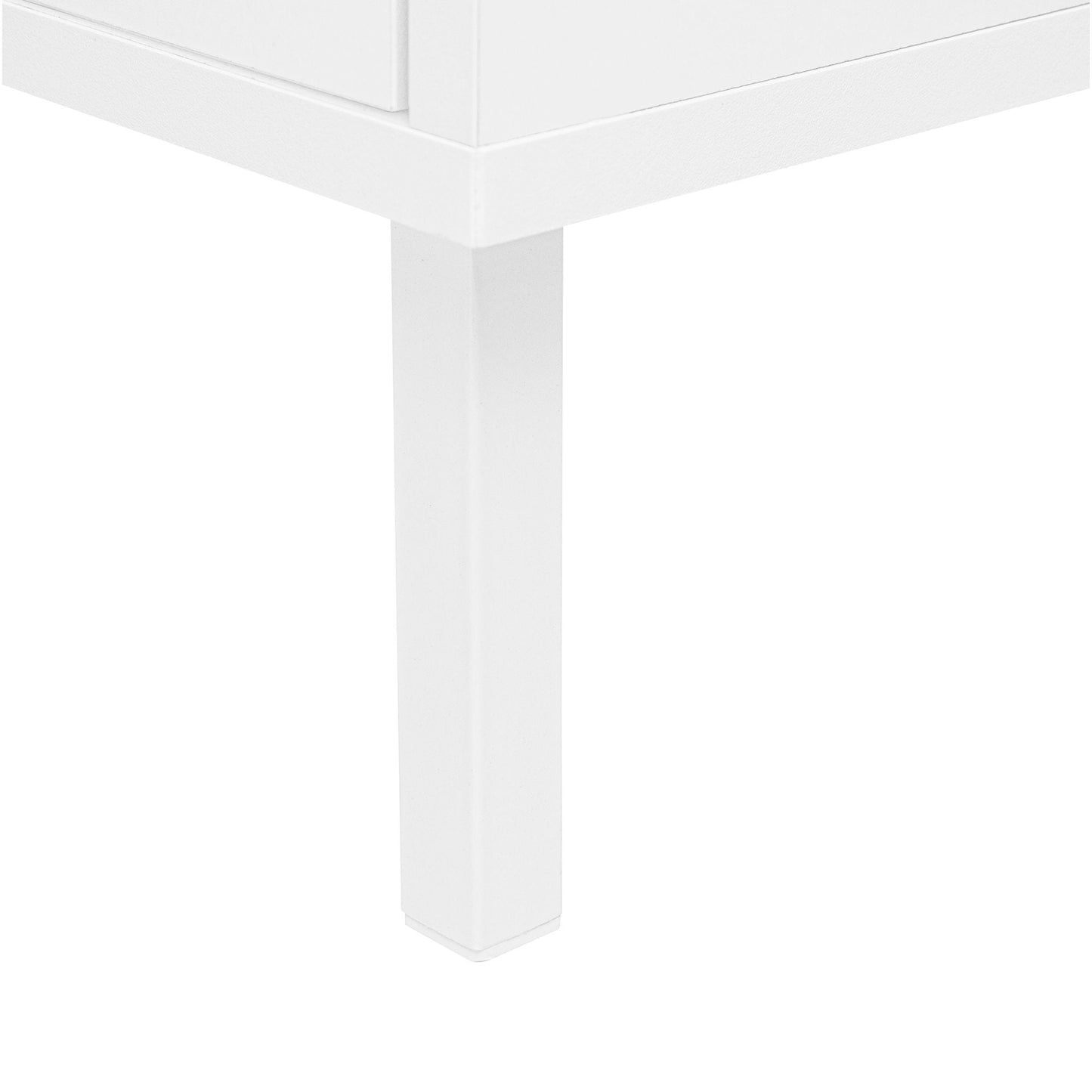 White modern shoe cabinet base and leg detail for entryway by HouseOfZazla on Tampa Home & Garden Store