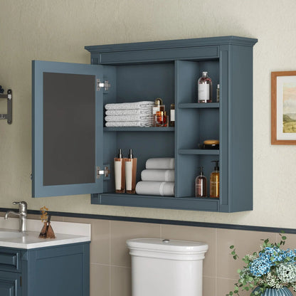 Modern Wall-Mounted Medicine Cabinet with Mirror