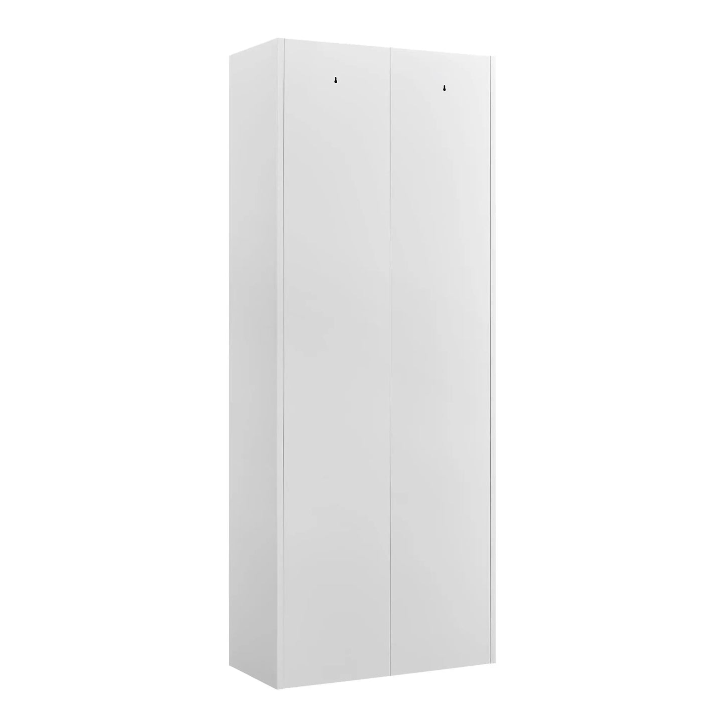 Adjustable 2 Door Storage Cabinet in white finish with adjustable shelves and two doors on Tampa Home & Garden Store