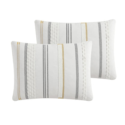 Whitten 6 Piece Ivory Comforter Cover Set King