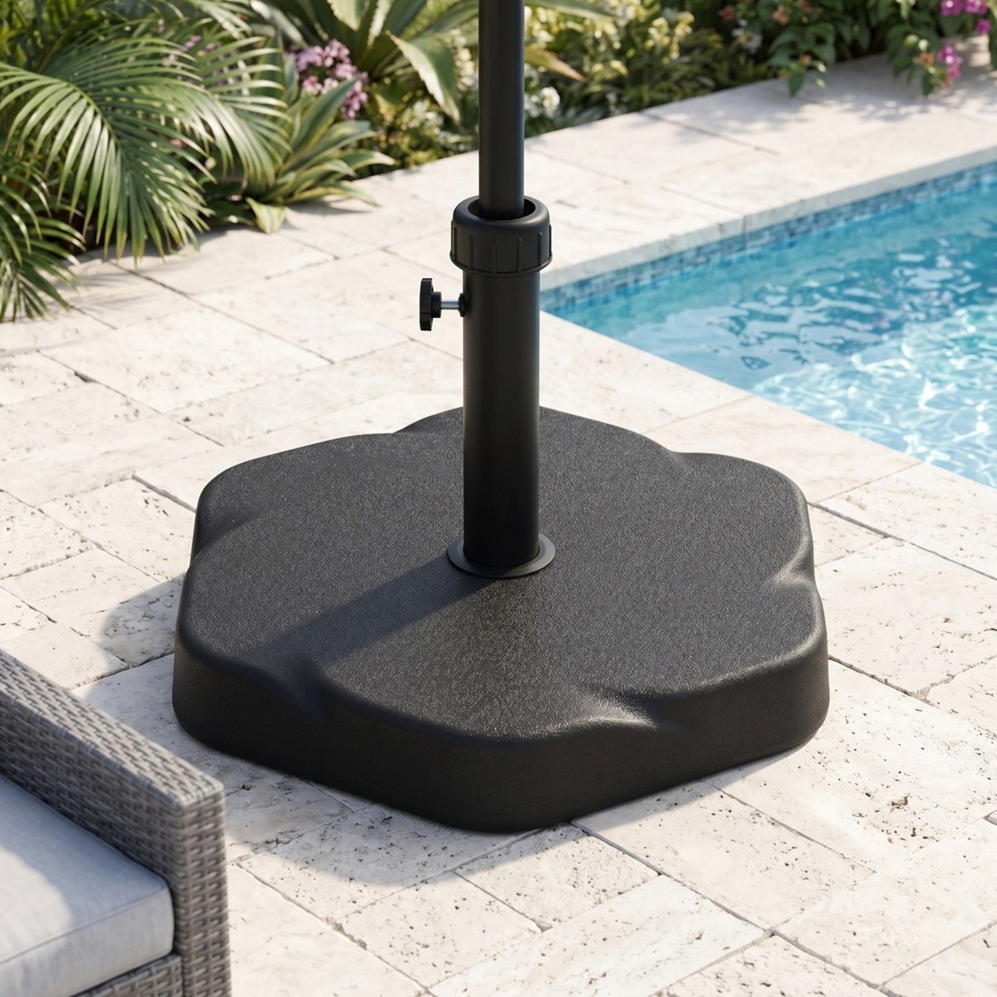 Fillable Hexagon Shaped Patio Umbrella Base