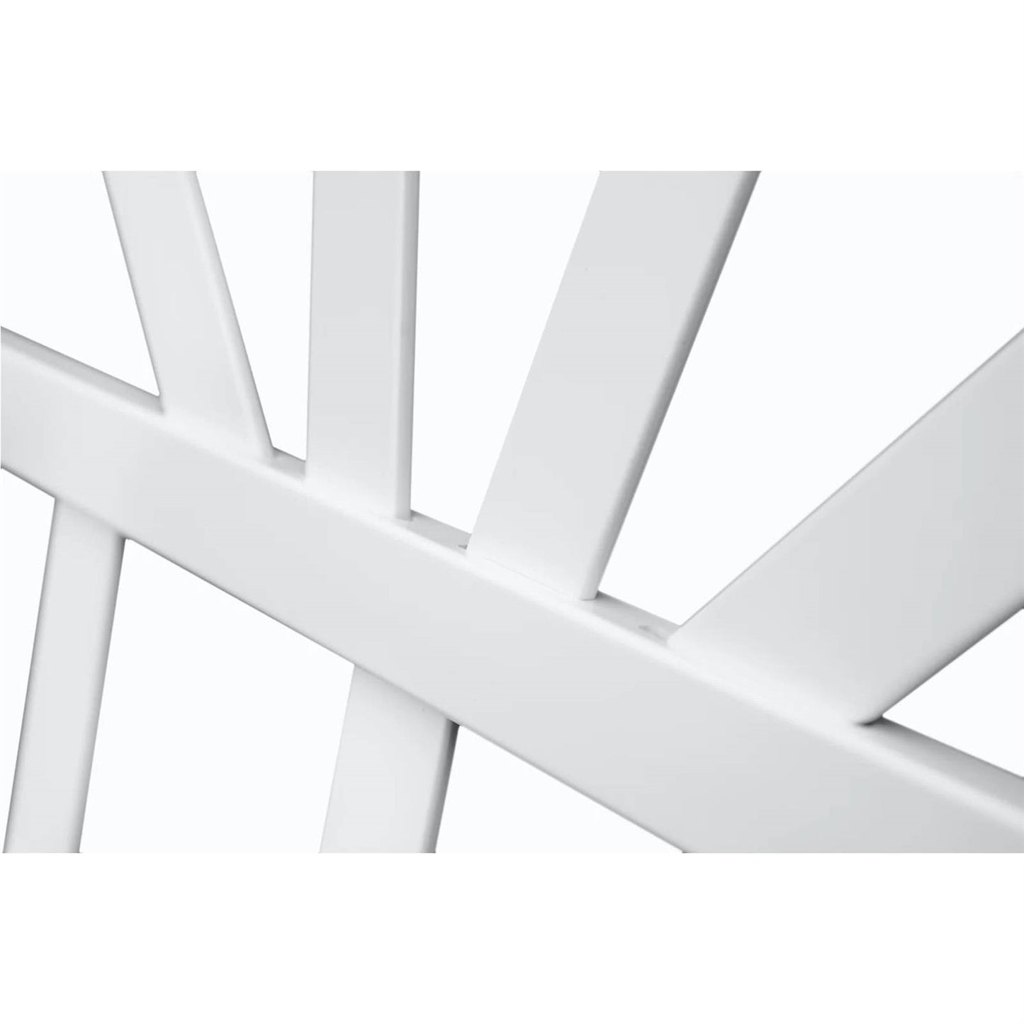 77-inch Outdoor White Vinyl Lattice Garden Trellis with Arched Top - Tampa Home & Garden Store