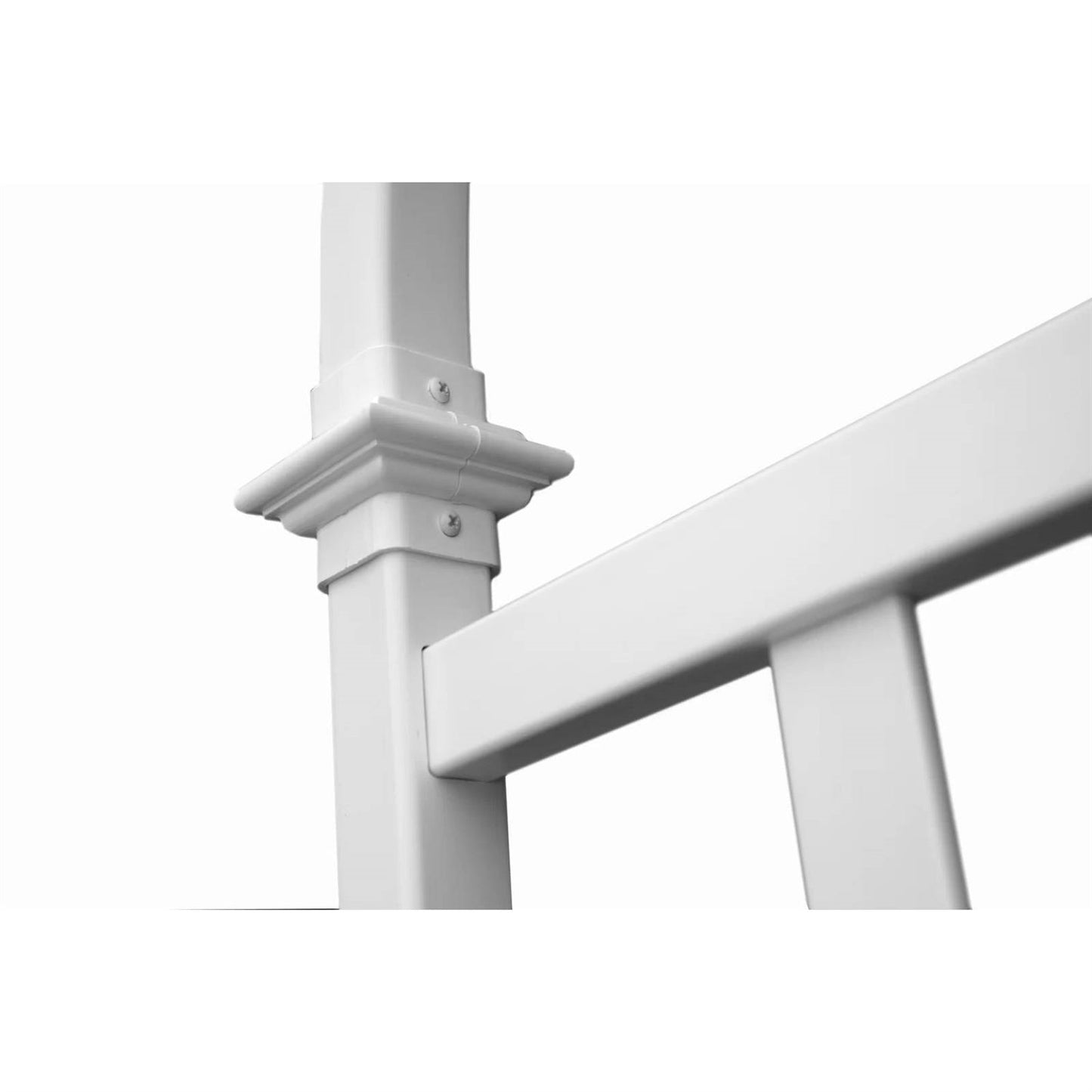 77-inch Outdoor White Vinyl Lattice Garden Trellis with Arched Top - Tampa Home & Garden Store