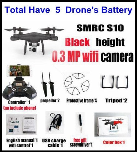 Sell My Stuff WiFi 2MP quadcopter drone kit with remote controller, black body on Tampa Home & Garden Store