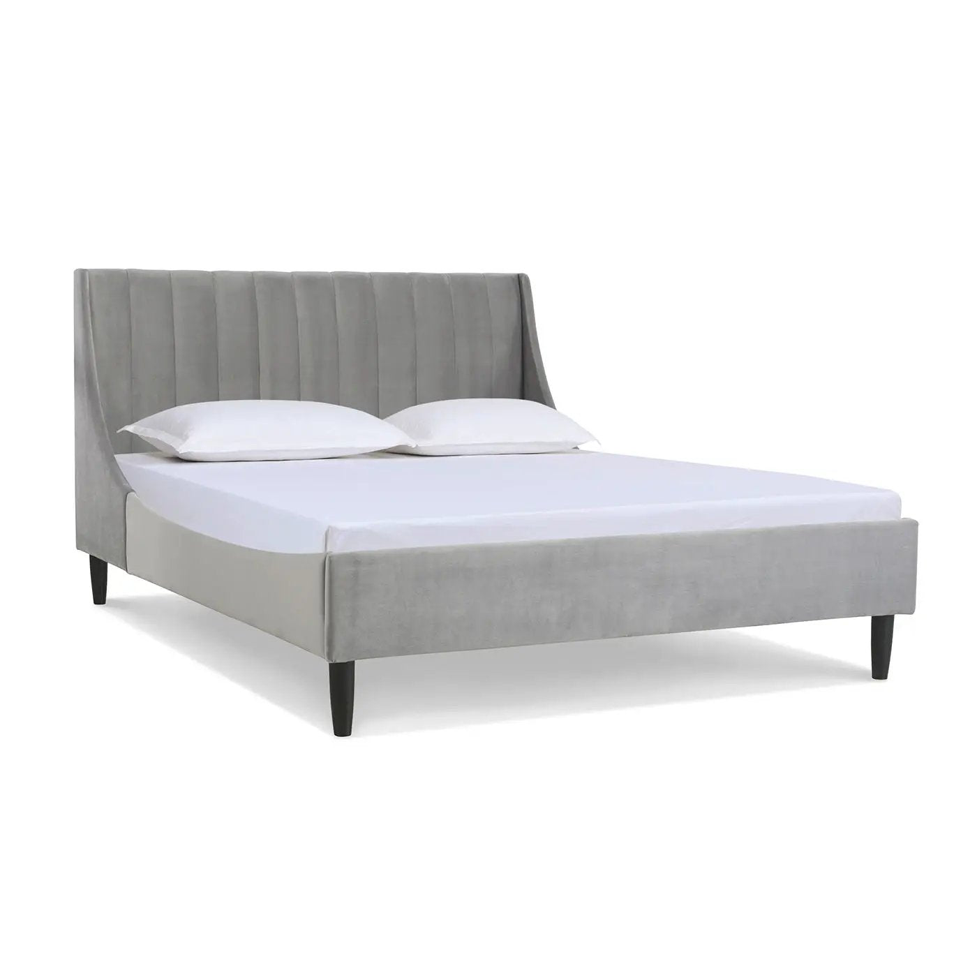 Aspen Vertical Tufted Headboard Platform Bed