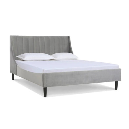 Aspen Vertical Tufted Headboard Platform Bed