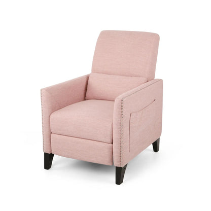 Kiersten Contemporary Fabric Pushback Recliner