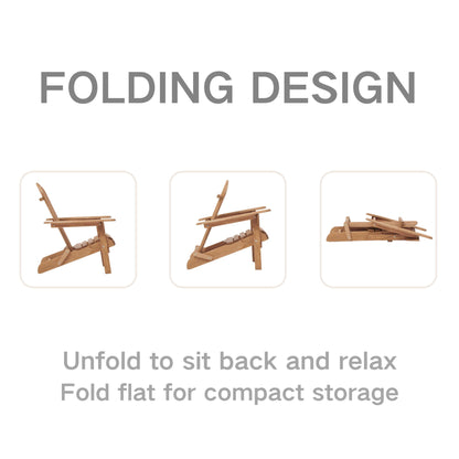 Oversized Folding Adirondack Chair for Patio