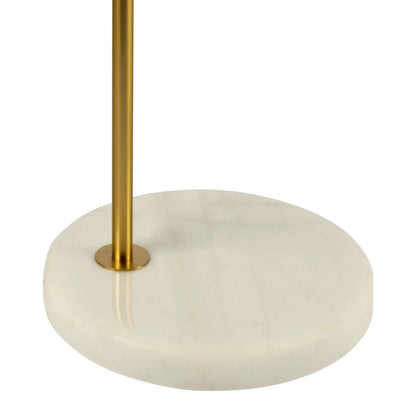 Haven Clear Table Lamp Button Control gold stem white marble base Unique Piece Furniture on Tampa Home & Garden Store