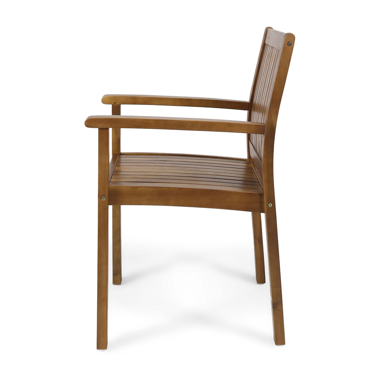 the Acacia Outdoor Dining Chairs and Slat Panels