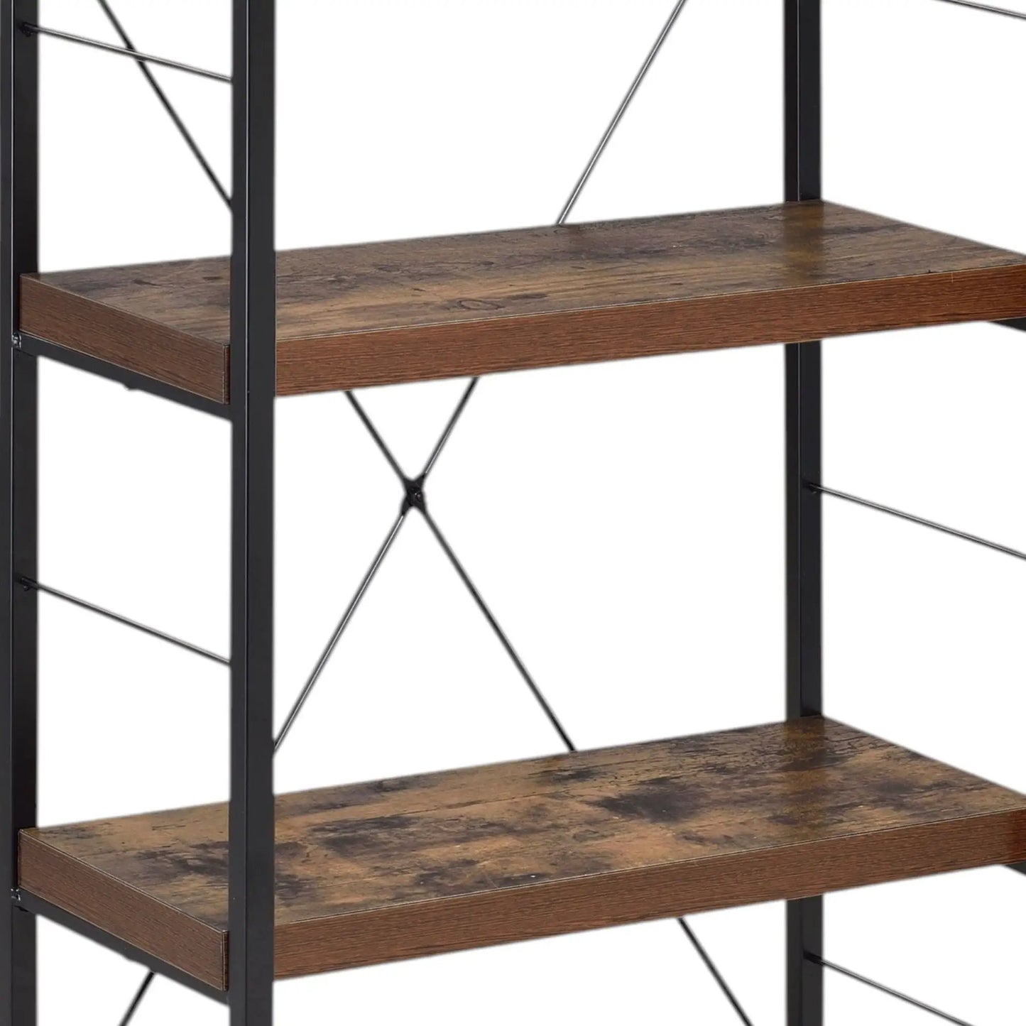 Bob Bookshelf Weathered Oak and Black Frame