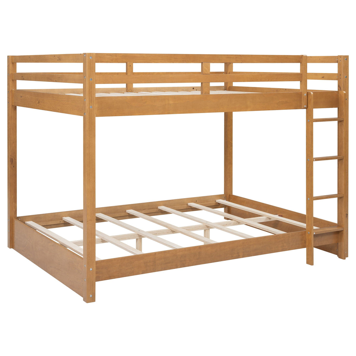 Sturdy Bunk Bed With Ladder in natural wood finish by HouseOfZazla on Tampa Home & Garden Store