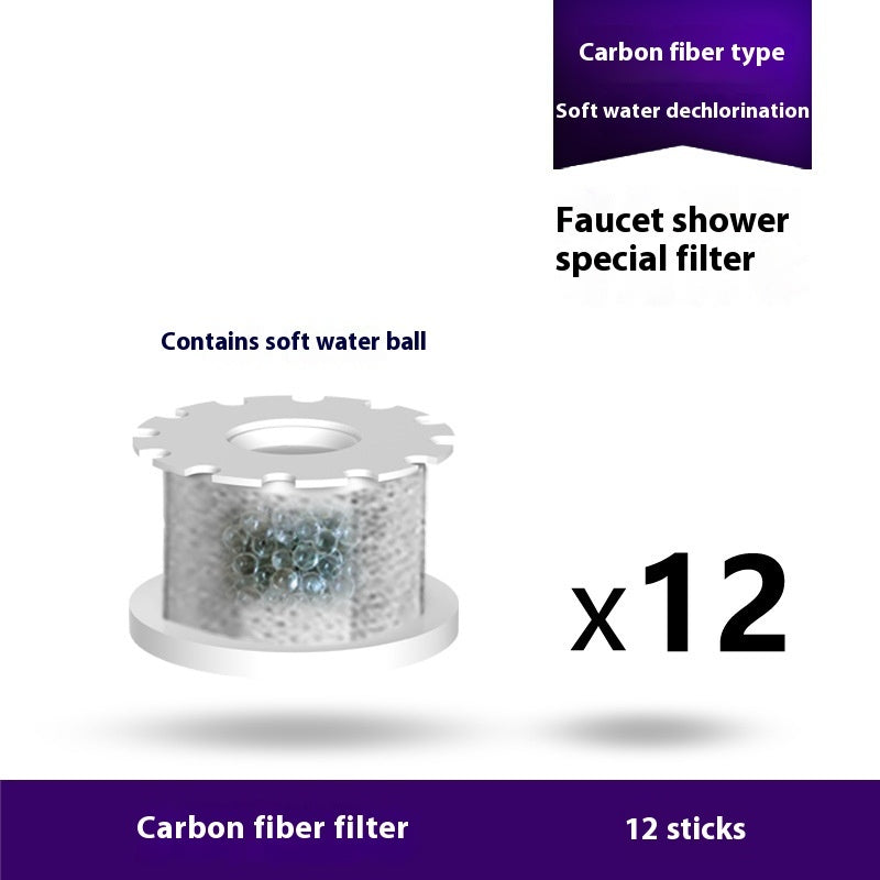Faucet-mount water filter cartridge with carbon fiber soft water attachment, 12 sticks on Tampa Home & Garden Store