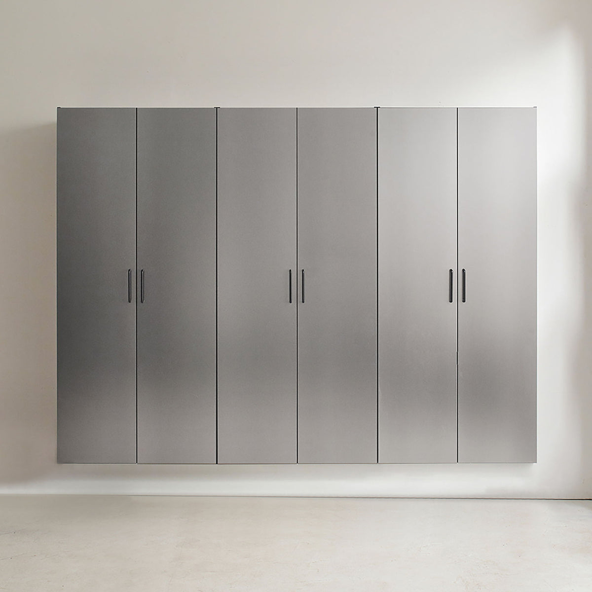 Garage cabinet set metallic gray by HouseOfZazla, 94.5-in wide storage cabinets on Tampa Home & Garden Store