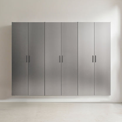 Garage cabinet set metallic gray by HouseOfZazla, 94.5-in wide storage cabinets on Tampa Home & Garden Store