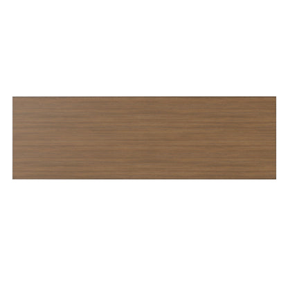Rustic brown wood sideboard buffet with warm wood grain finish and rectangular profile on Tampa Home & Garden Store