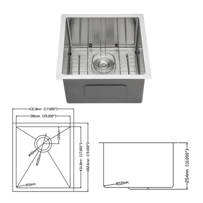 Modern Deep Single Bowl and Stainless Steel Sink