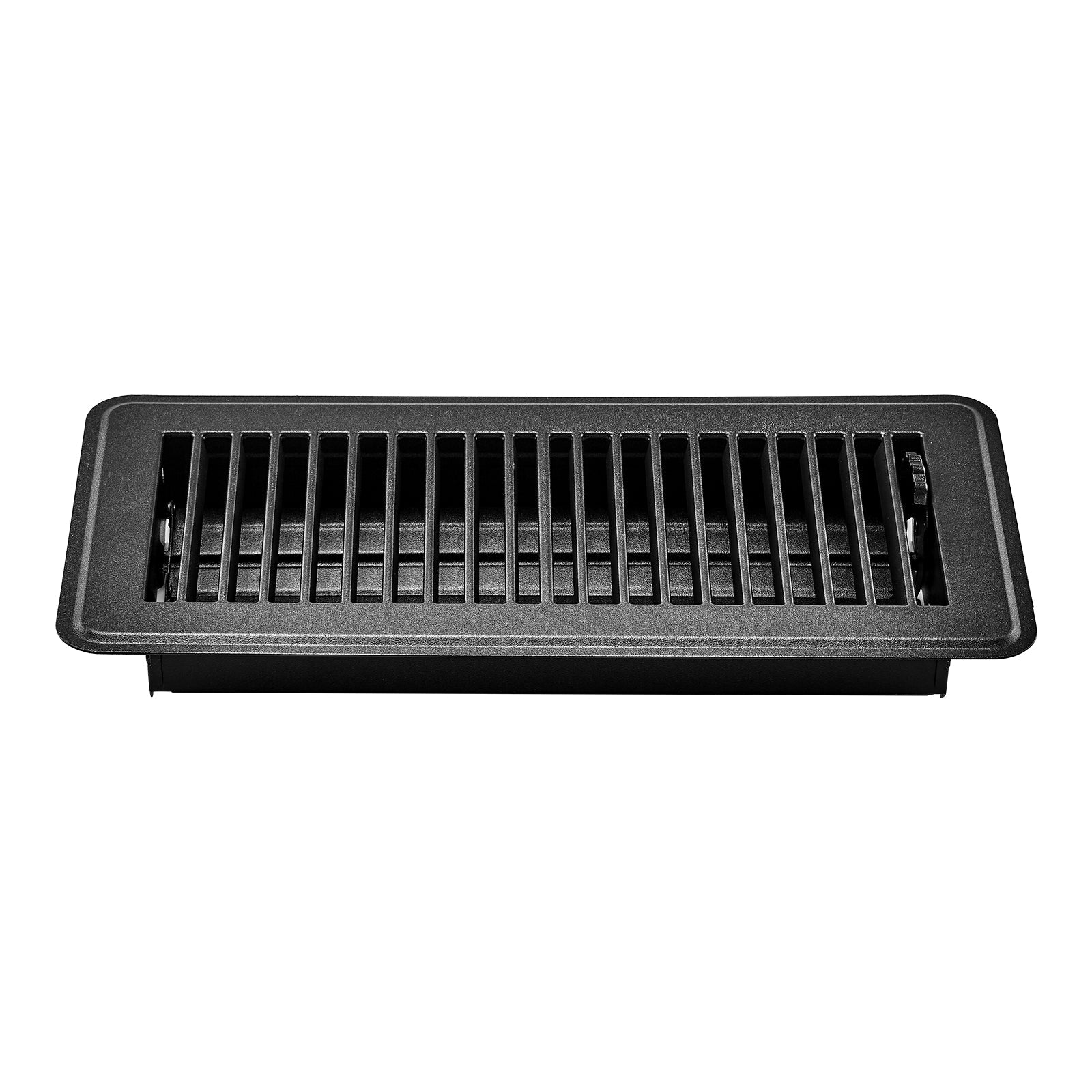 Floor vent register 4x10 iron grill, black finish, 12-pack on Tampa Home & Garden Store