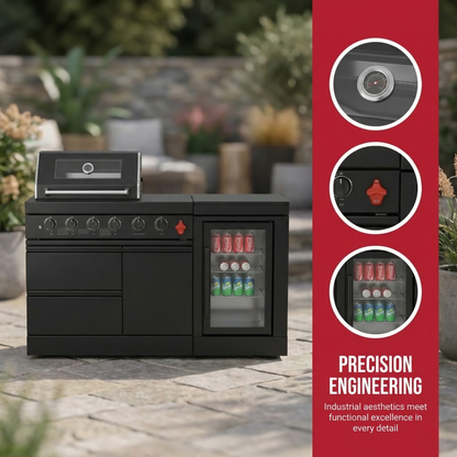 65 Inch 4 Burner Stainless Steel Propane Grill