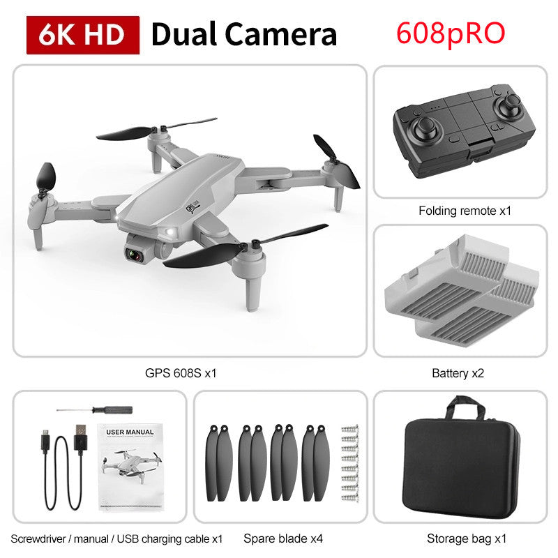 GPS High-definition Dual Camera drone by Sell My Stuff with folding remote, 2 batteries on Tampa Home & Garden Store