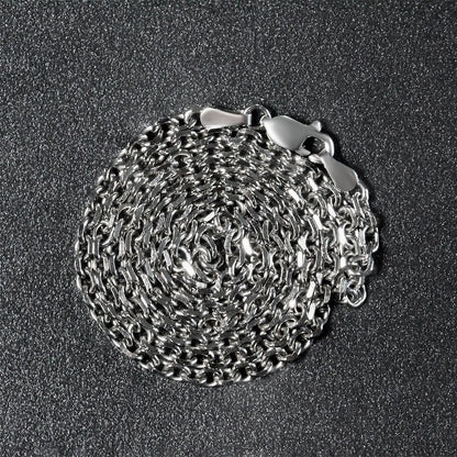 14k white gold diamond-cut cable link chain necklace, 2.90 mm, by Bids.com on Tampa Home & Garden Store