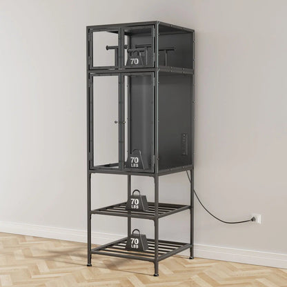 3D Printer Cabinet with Filament Storage and Bar