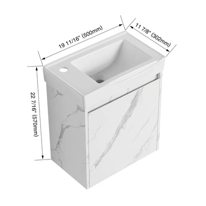 Modern Bathroom Vanity with Ceramic Basin Sink