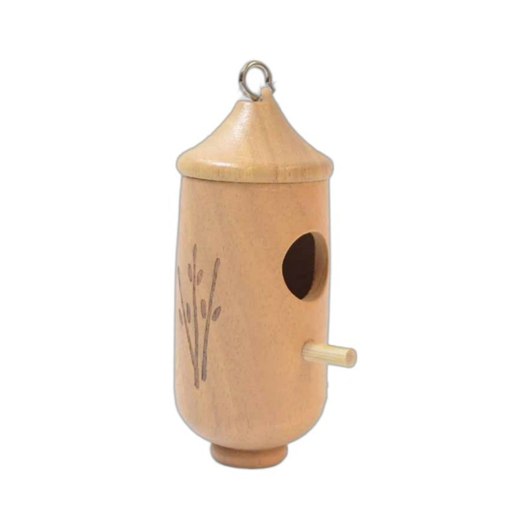Hummingbird hanging nest wooden craft with side perch Sell My Stuff Bird Cages on Tampa Home & Garden Store