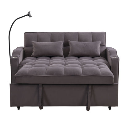 Modern Loveseat Futon Sofa with Pullout Bed