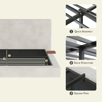 AirFrame King Bed And Sliding Side Table
