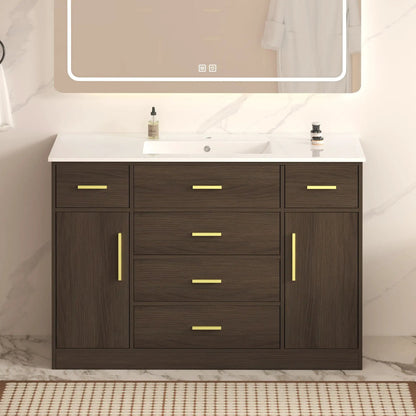 Bathroom Vanity with Ample Storage and Soft Doors