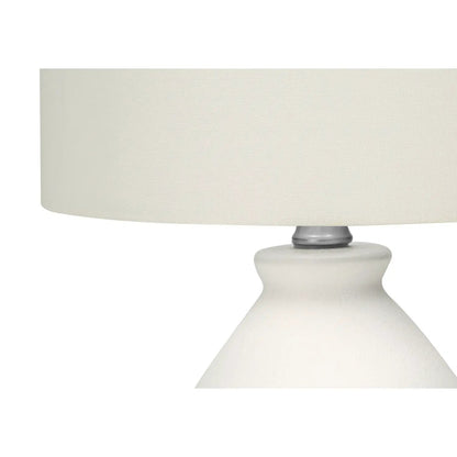 Table lamp cream shade with ceramic base and metal neck, Unique Piece Furniture on Tampa Home & Garden Store